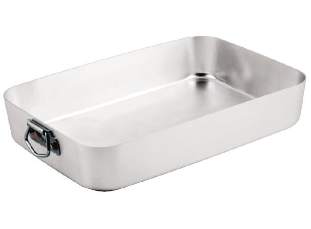 Serveringsbrett aluminium 350x250x60mm L:350mm B:250mm H:60mm 5,3ltr Vekt 520g